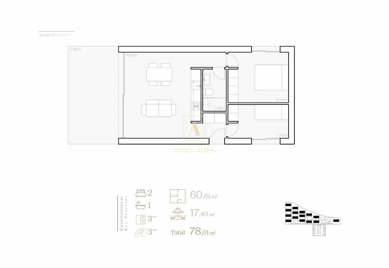 2 camera da letto Villa in vendita in Alicante citta con piscina - 327.750 € (Rif: 9567832)