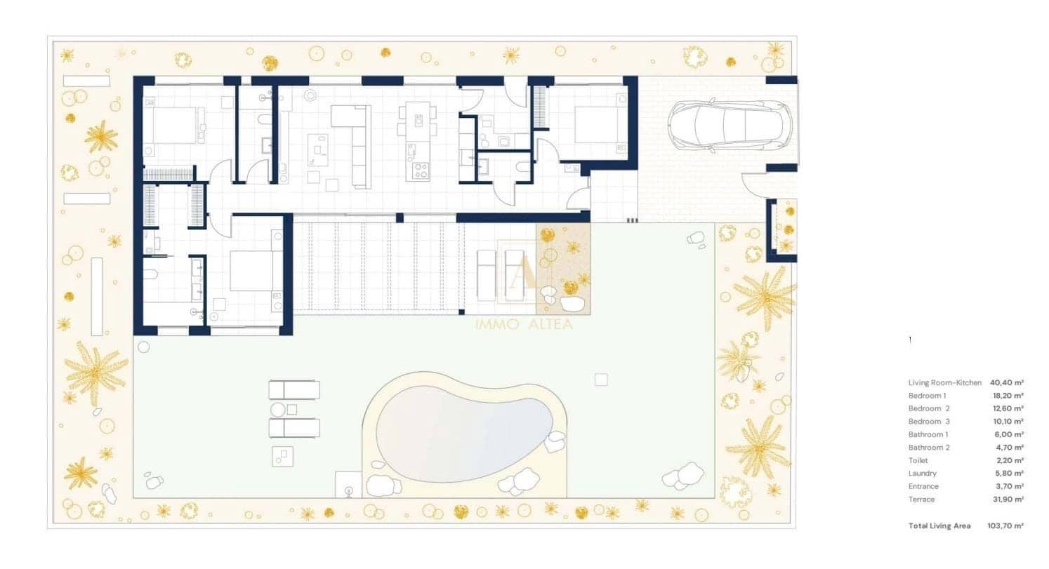 3 camera da letto Villa in vendita in Banos y Mendigo con piscina - 450.000 € (Rif: 9567991)