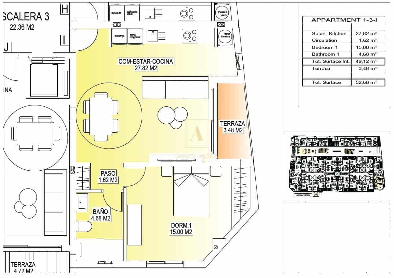1 makuuhuone Huoneisto myytävänä paikassa San Miguel de Salinas mukana uima-altaan - 125 000 € (Ref: 9573946)