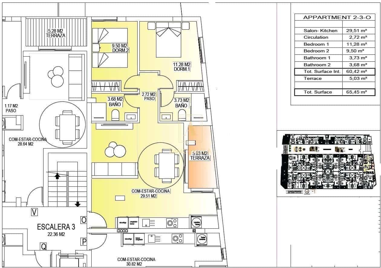 2 sovrum Takvåning till salu i San Miguel de Salinas med pool - 155 000 € (Ref: 9573951)