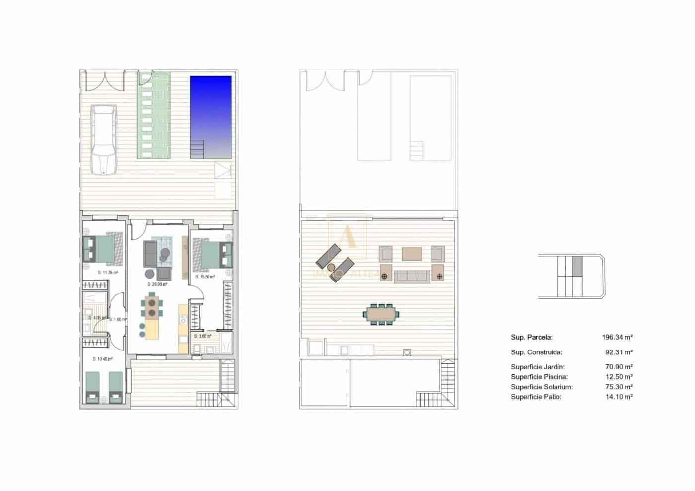 3 soverom Hus til salgs i San Javier med svømmebasseng - € 365 500 (Ref: 9585346)