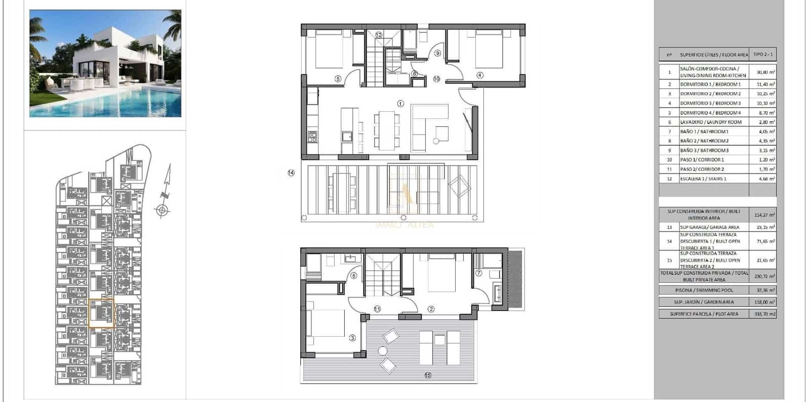 4 chambre Villa/Maison à vendre à Finestrat avec piscine - 875 000 € (Ref: 9590664)