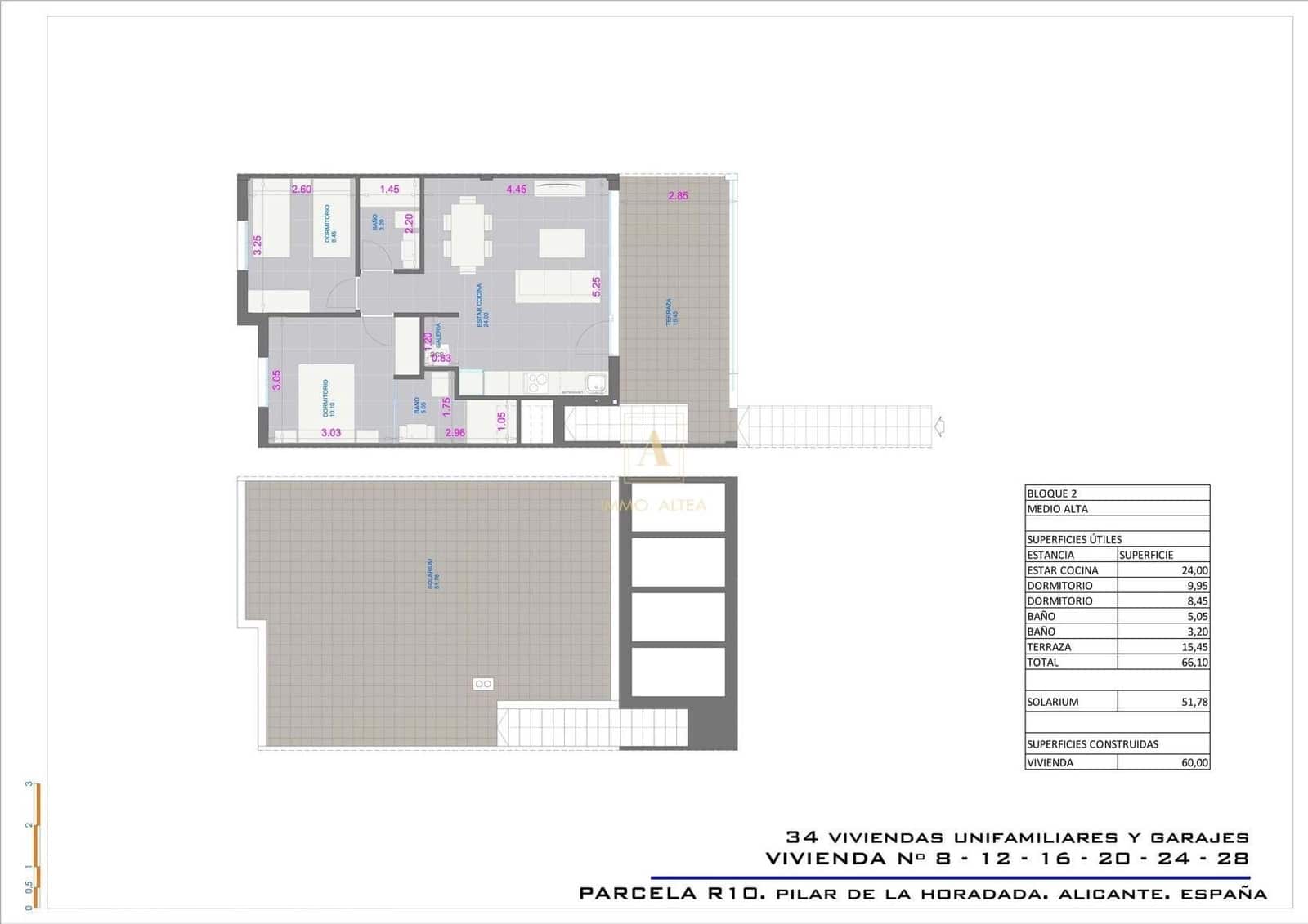 Chalet de 2 habitaciones en Pilar de la Horadada en venta con piscina - 299.900 € (Ref: 9600990)