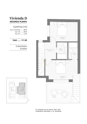 3 camera da letto Attico in vendita in Benejúzar - 225.570 € (Rif: 9600995)