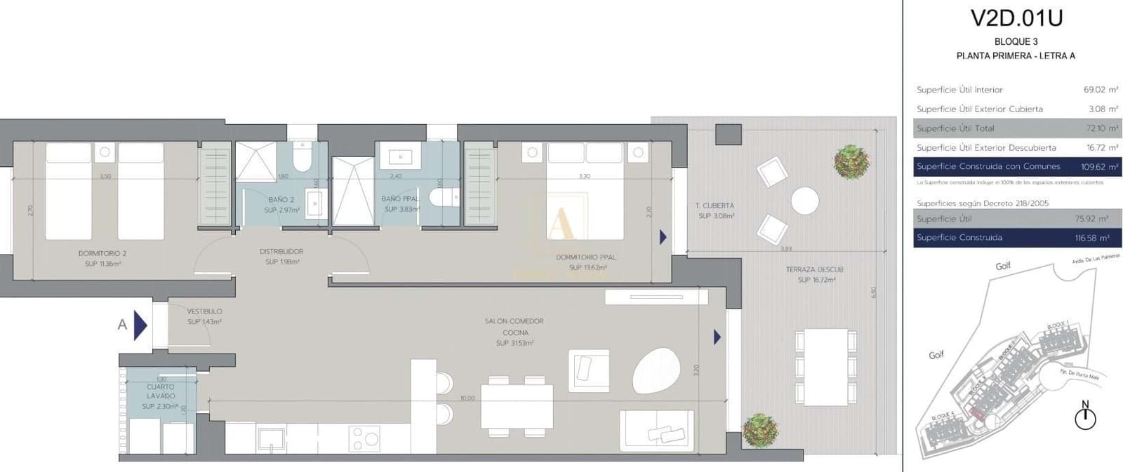 2 slaapkamer Appartement te koop in Cadiz stad - € 392.000 (Ref: 9629583)