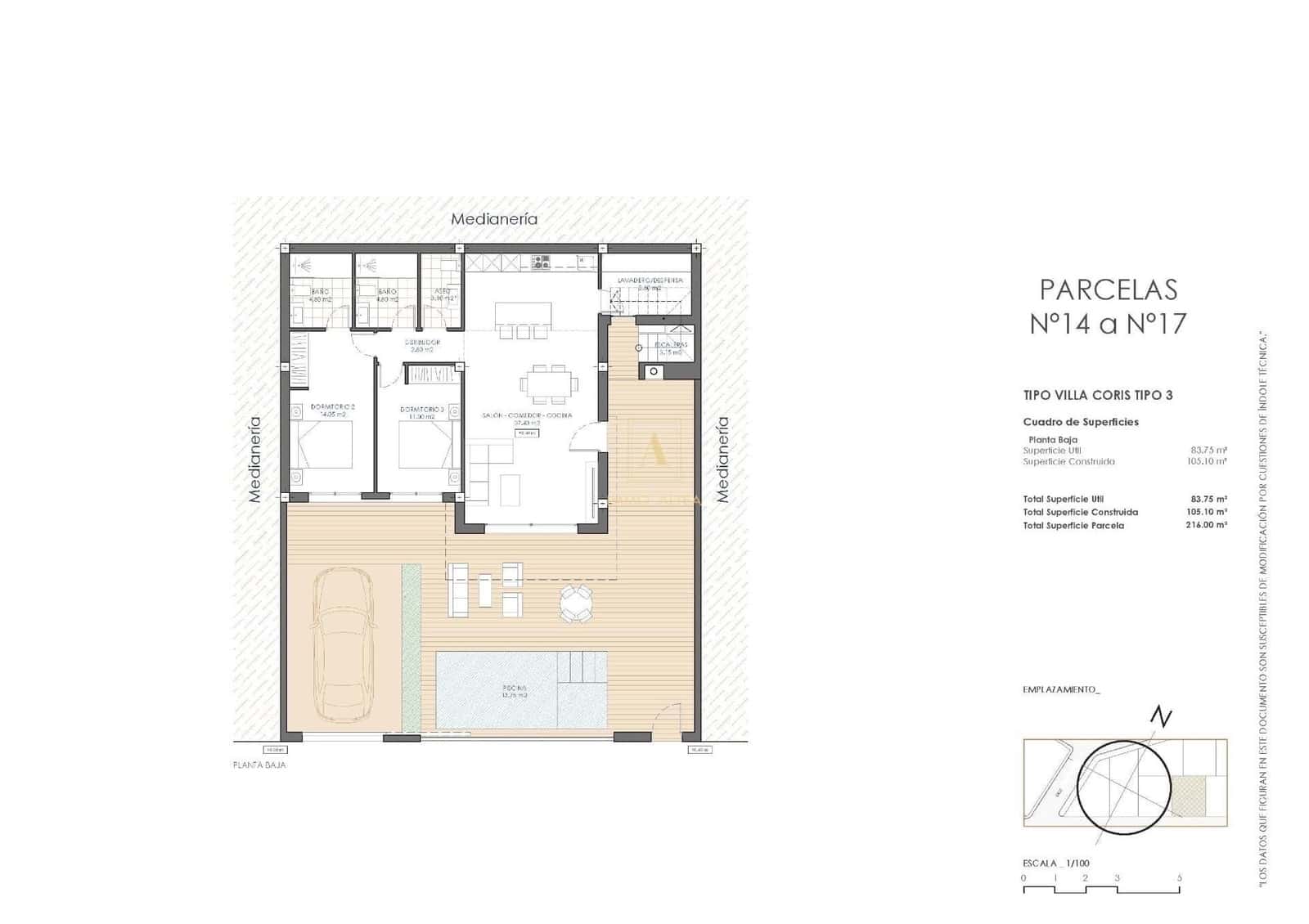 2 sovrum Villa till salu i Pulpi med pool - 349 500 € (Ref: 9658290)