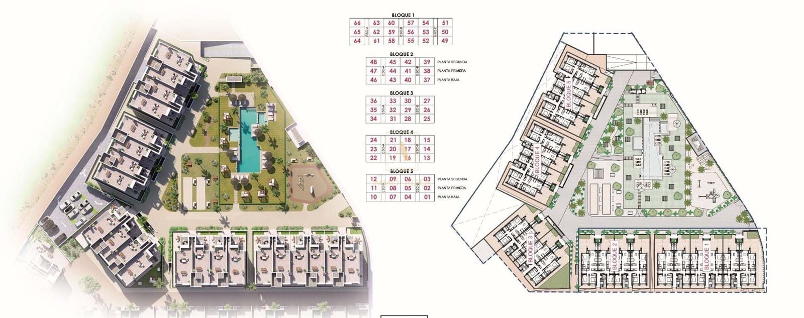 3 slaapkamer Penthouse te koop in Los Alcazares met zwembad - € 409.000 (Ref: 9665884)