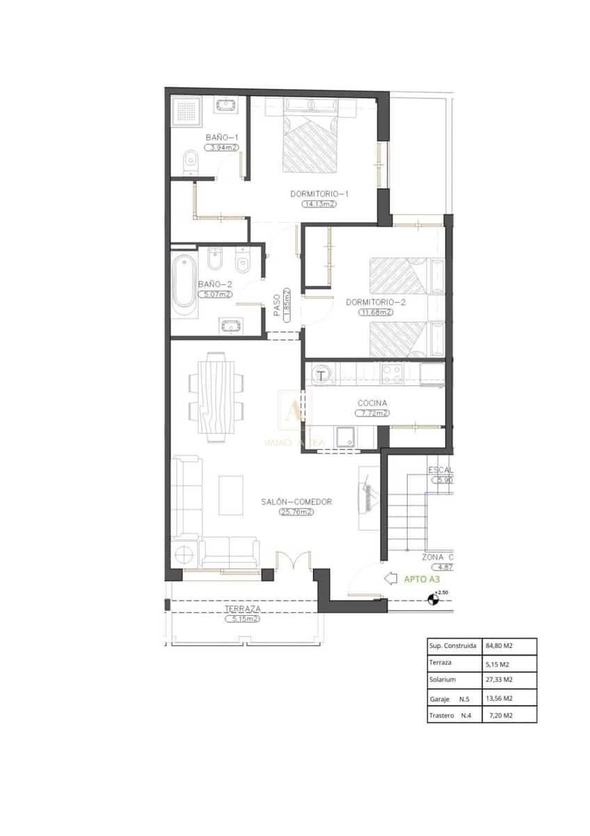 2 soveværelse Penthouse til salg i Cuevas del Almanzora med swimmingpool - € 129.900 (Ref: 9672142)