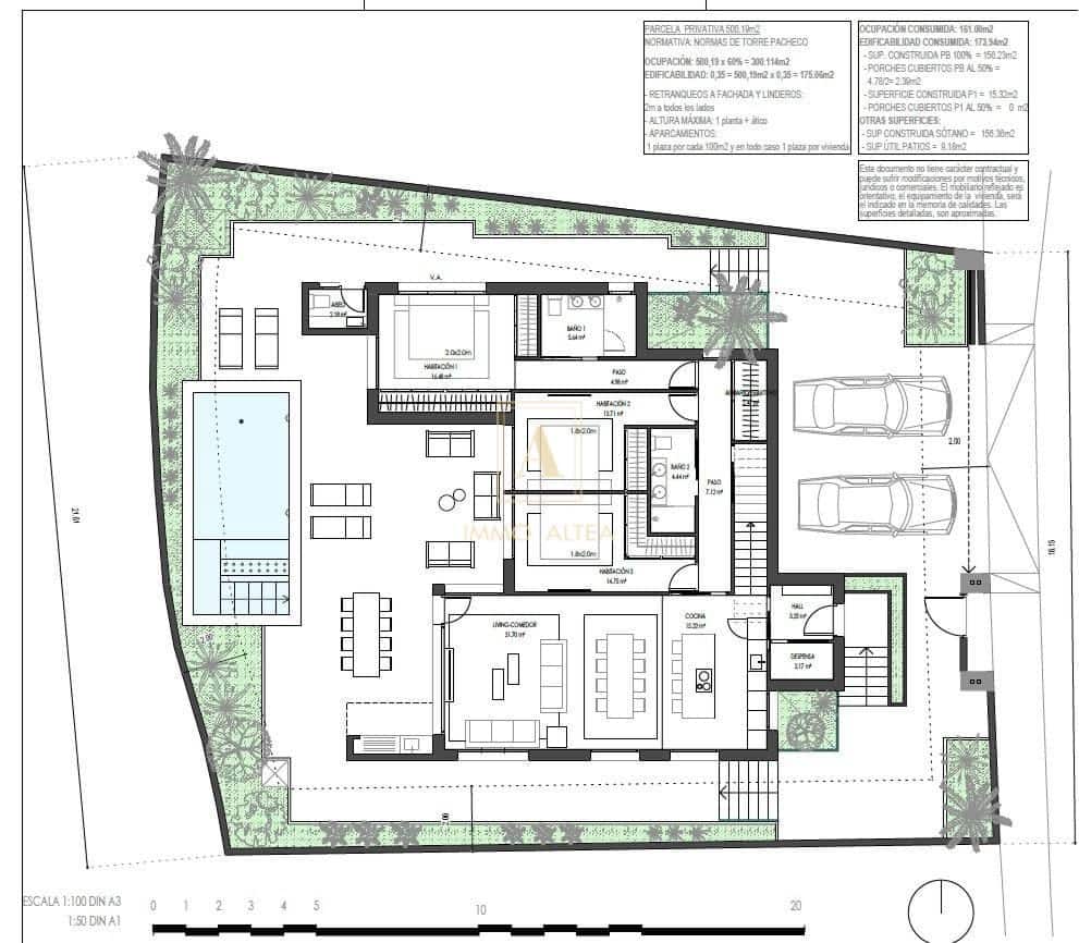 3 chambre Villa/Maison à vendre à Torre-Pacheco avec piscine - 1 498 000 € (Ref: 9744044)