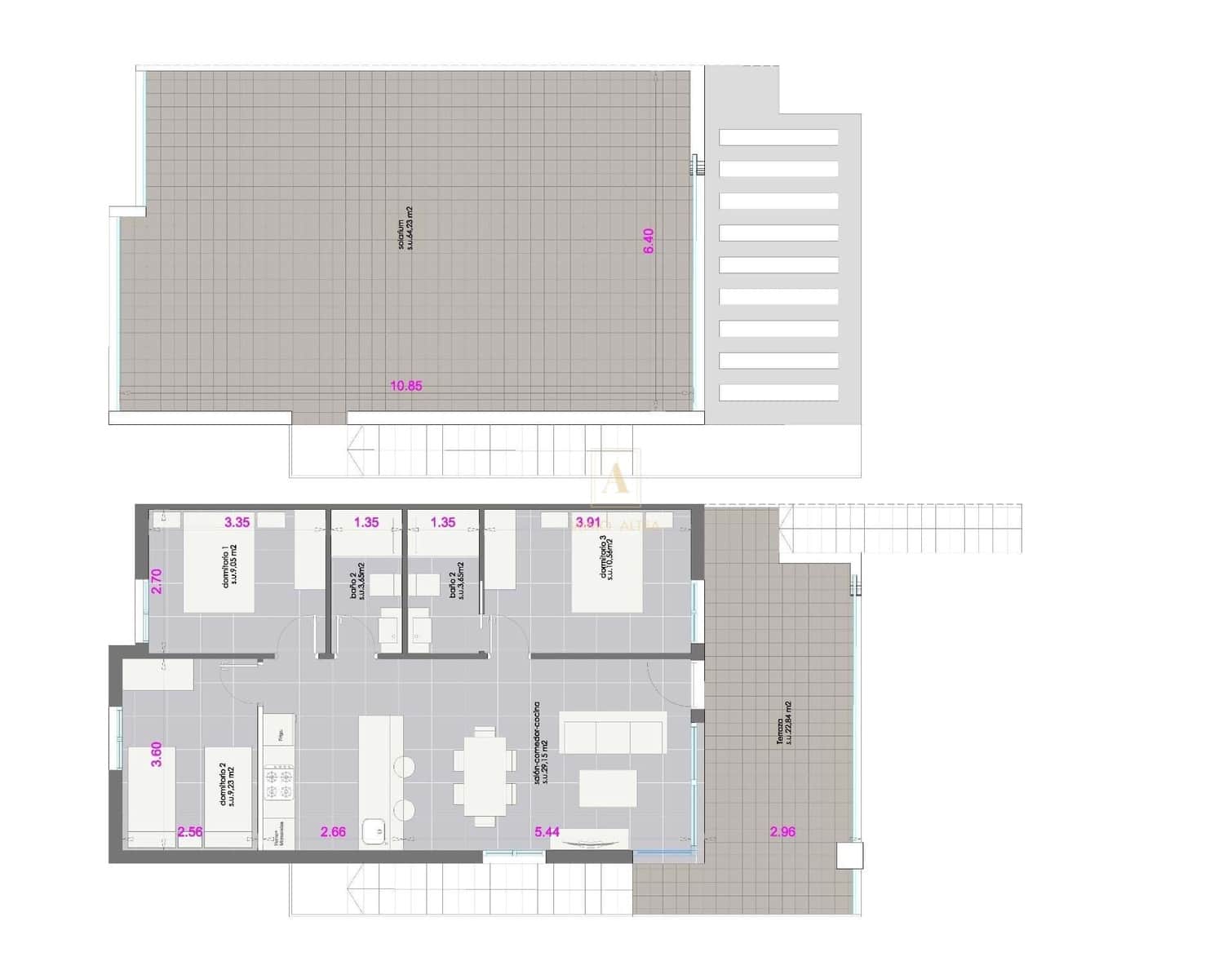 3 quarto Moradia para venda em Pilar de la Horadada com piscina - 375 000 € (Ref: 9751581)