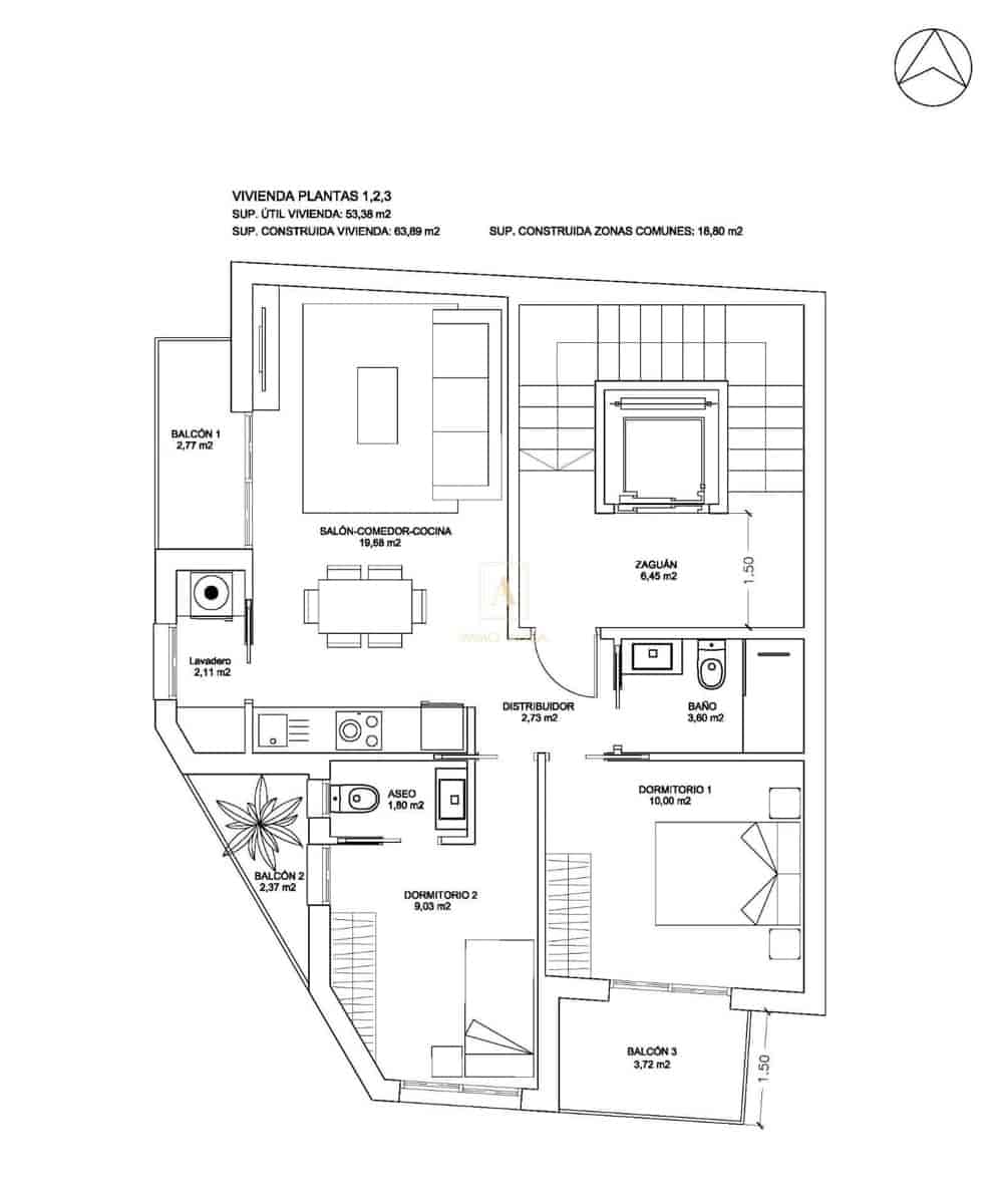 2 soverom Leilighet til salgs i Bigastro - € 176 000 (Ref: 9755297)