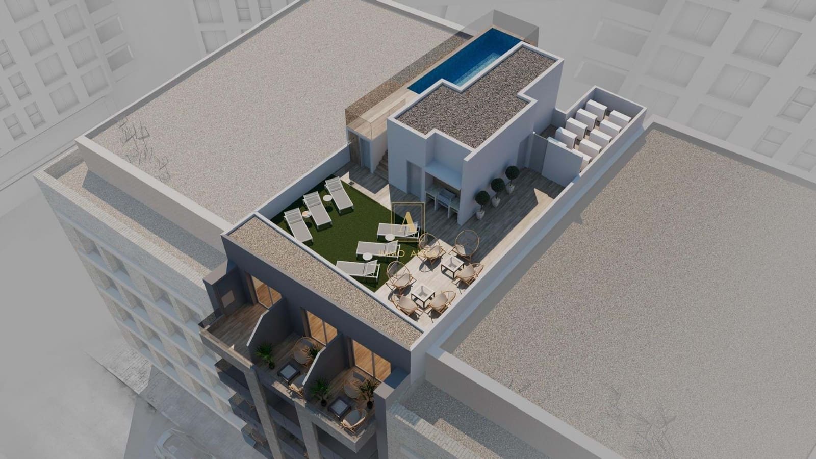 2 bedroom Penthouse for sale in Torrevieja with pool - € 290,000 (Ref: 9765021)