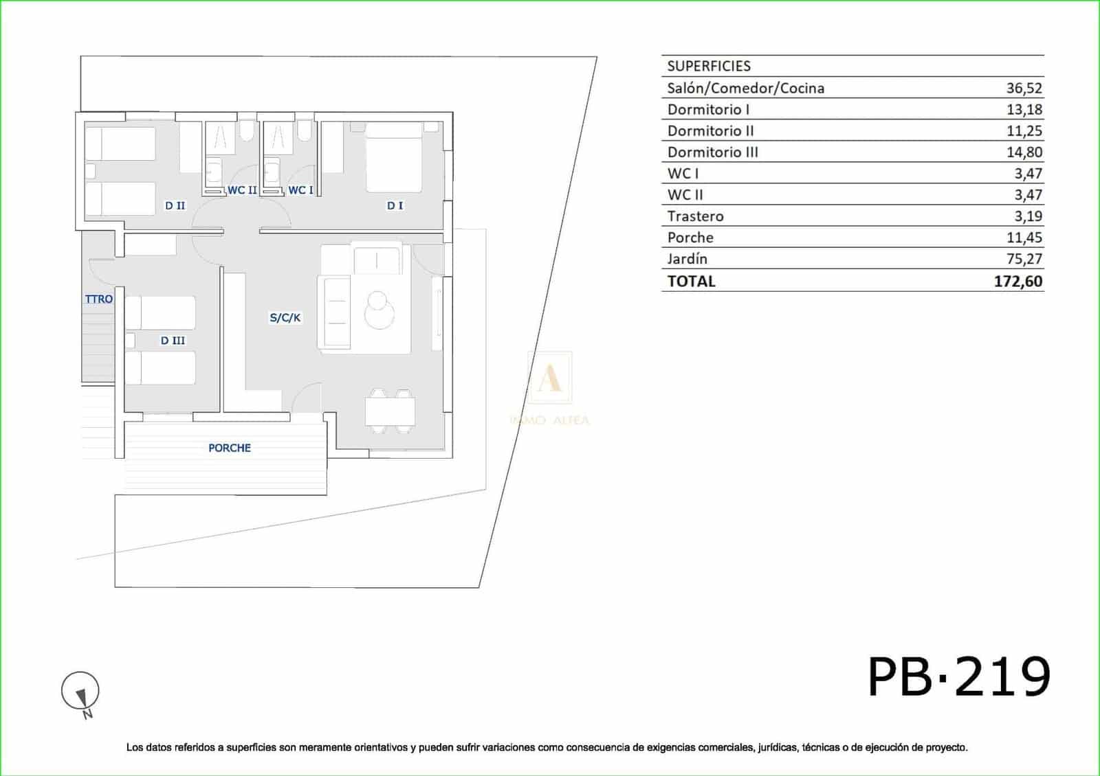 3 soverom Villa til salgs i San Miguel de Salinas med svømmebasseng - € 264 900 (Ref: 9770260)