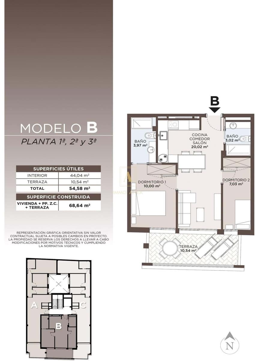 2 sovrum Lägenhet till salu i Torrevieja med pool - 260 000 € (Ref: 9814194)
