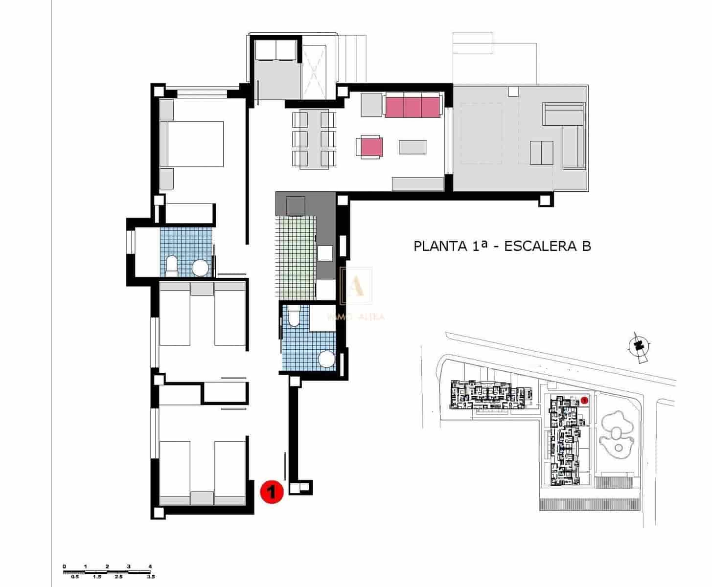 3 makuuhuone Huoneisto myytävänä paikassa Denia mukana uima-altaan - 325 000 € (Ref: 9818804)