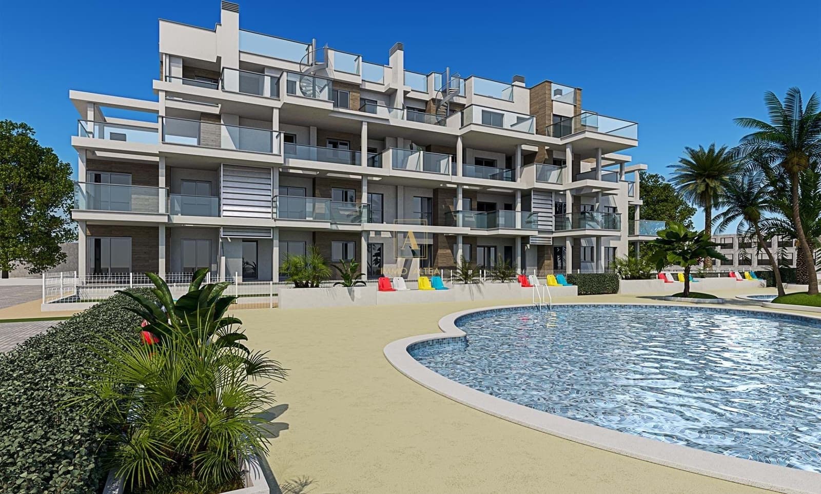 3 makuuhuone Huoneisto myytävänä paikassa Denia mukana uima-altaan - 325 000 € (Ref: 9818804)