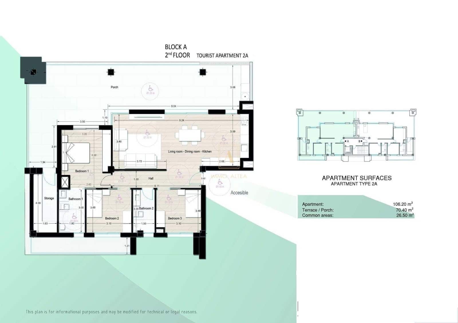Apartamento de 3 habitaciones en Los Narejos en venta con piscina - 359.900 € (Ref: 9818825)