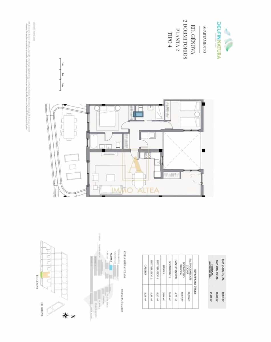 Apartamento de 2 habitaciones en Alfaz del Pi / L'Alfàs del Pi en venta con piscina garaje - 595.000 € (Ref: 9824271)