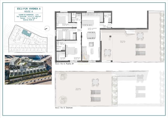 3 sovrum Takvåning till salu i Aguilas med pool - 353 500 € (Ref: 9824652)
