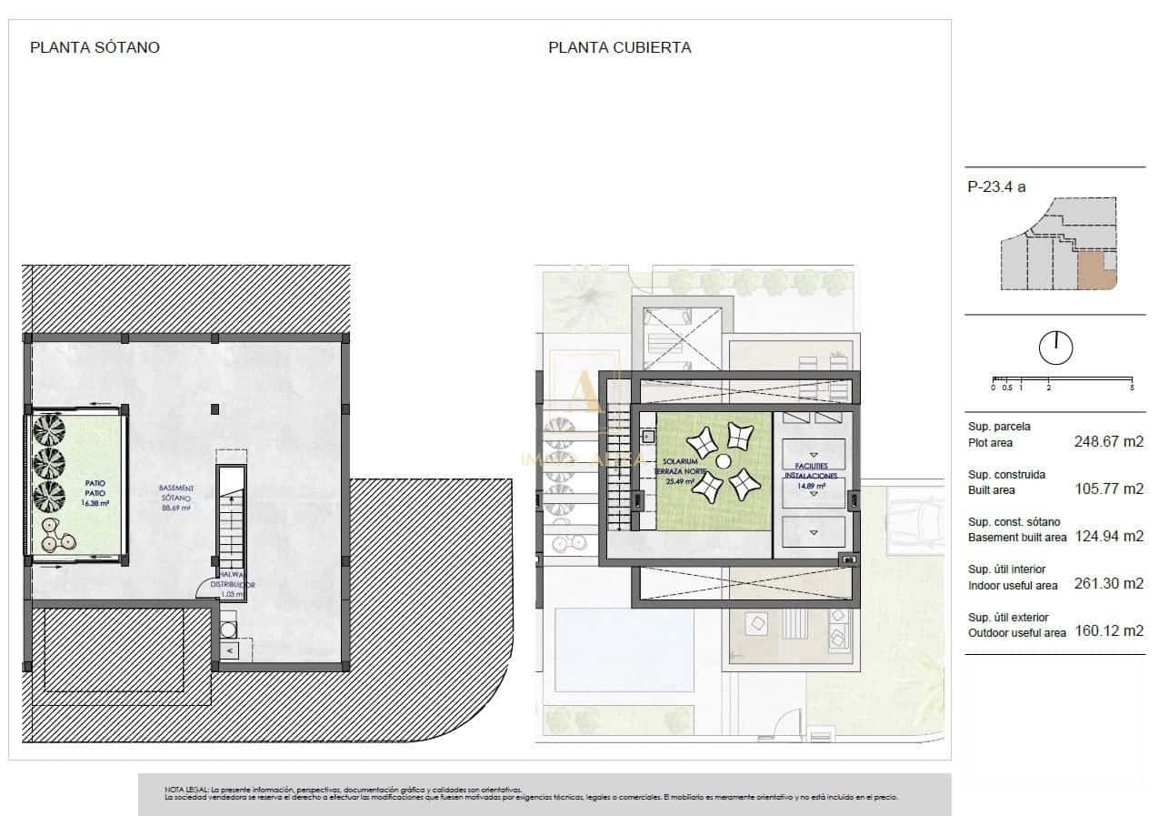 3 bedroom Villa for sale in Torre-Pacheco with pool - € 755,000 (Ref: 9833216)