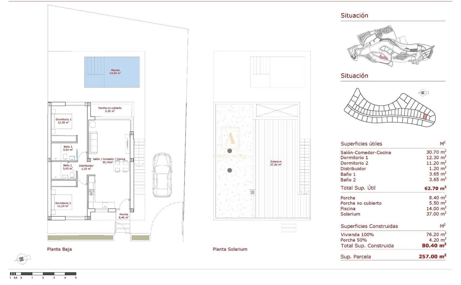 2 bedroom Villa for sale in Hacienda del Alamo with pool - € 310,000 (Ref: 9850965)