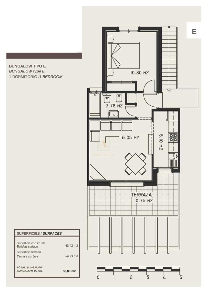1 bedroom Villa for sale in Calpe / Calp with pool - € 180,000 (Ref: 9868153)
