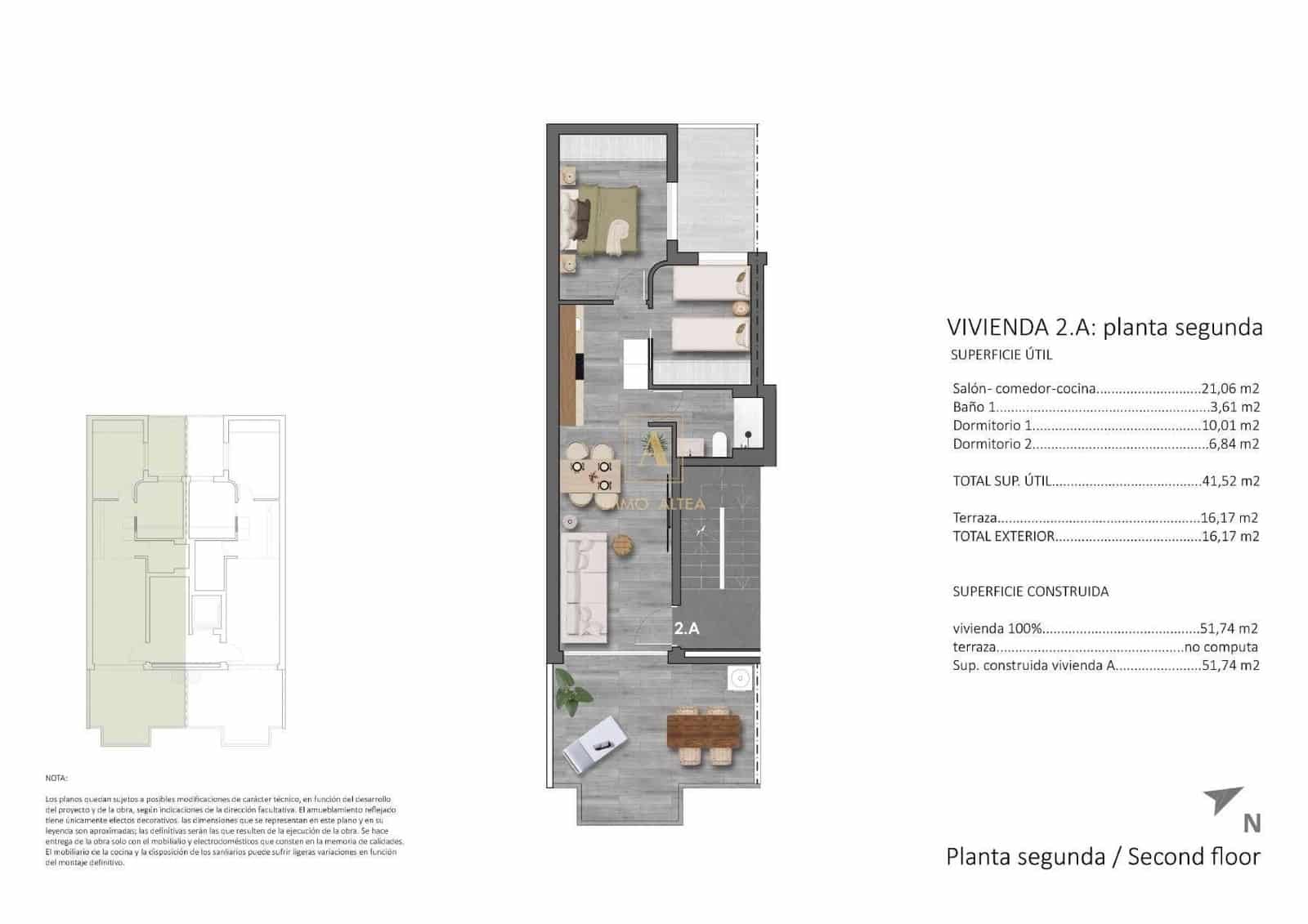 2 quarto Penthouse para venda em Pilar de la Horadada com piscina - 350 000 € (Ref: 9869831)