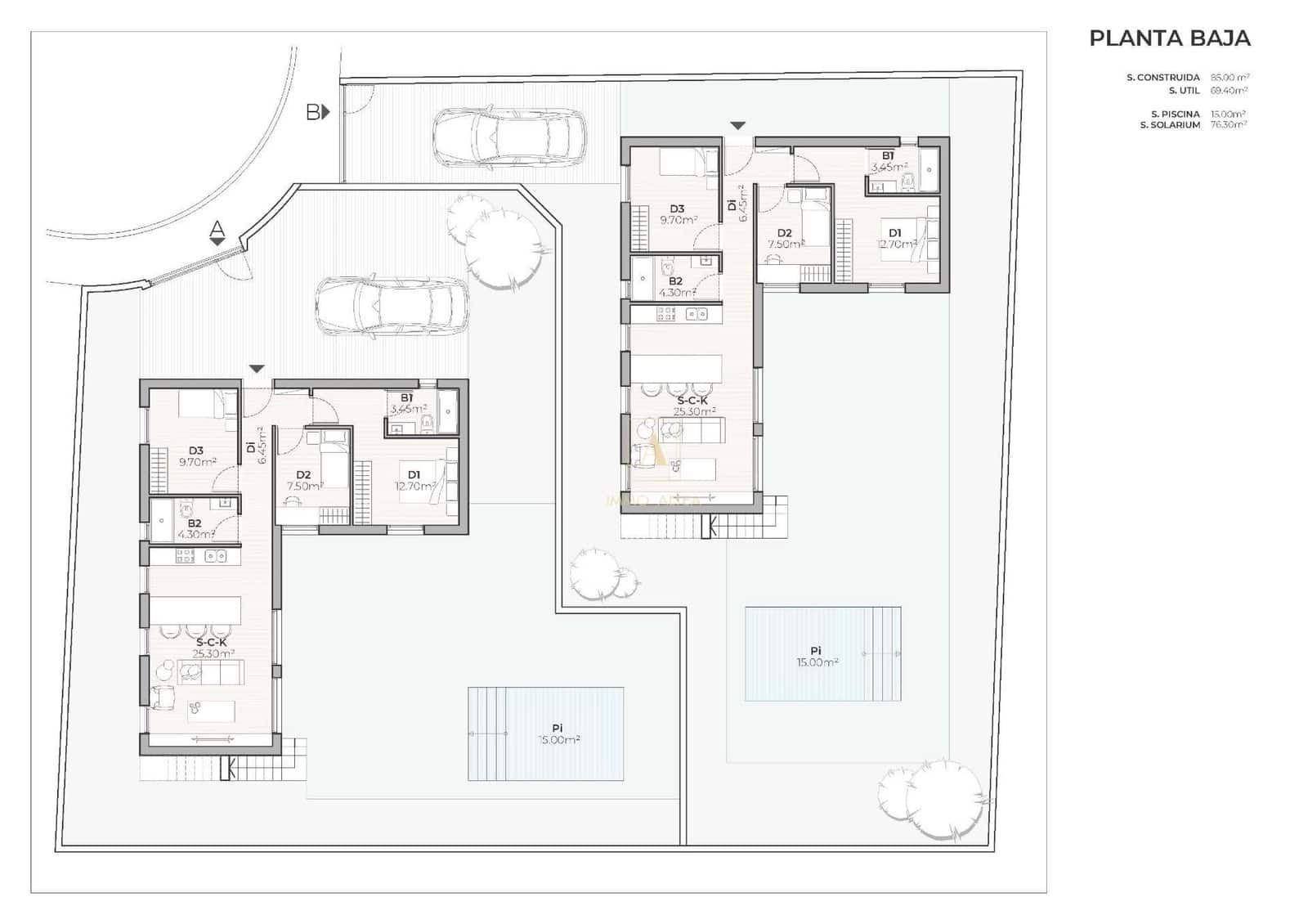 3 bedroom Villa for sale in Mazarron with pool - € 289,900 (Ref: 9870569)