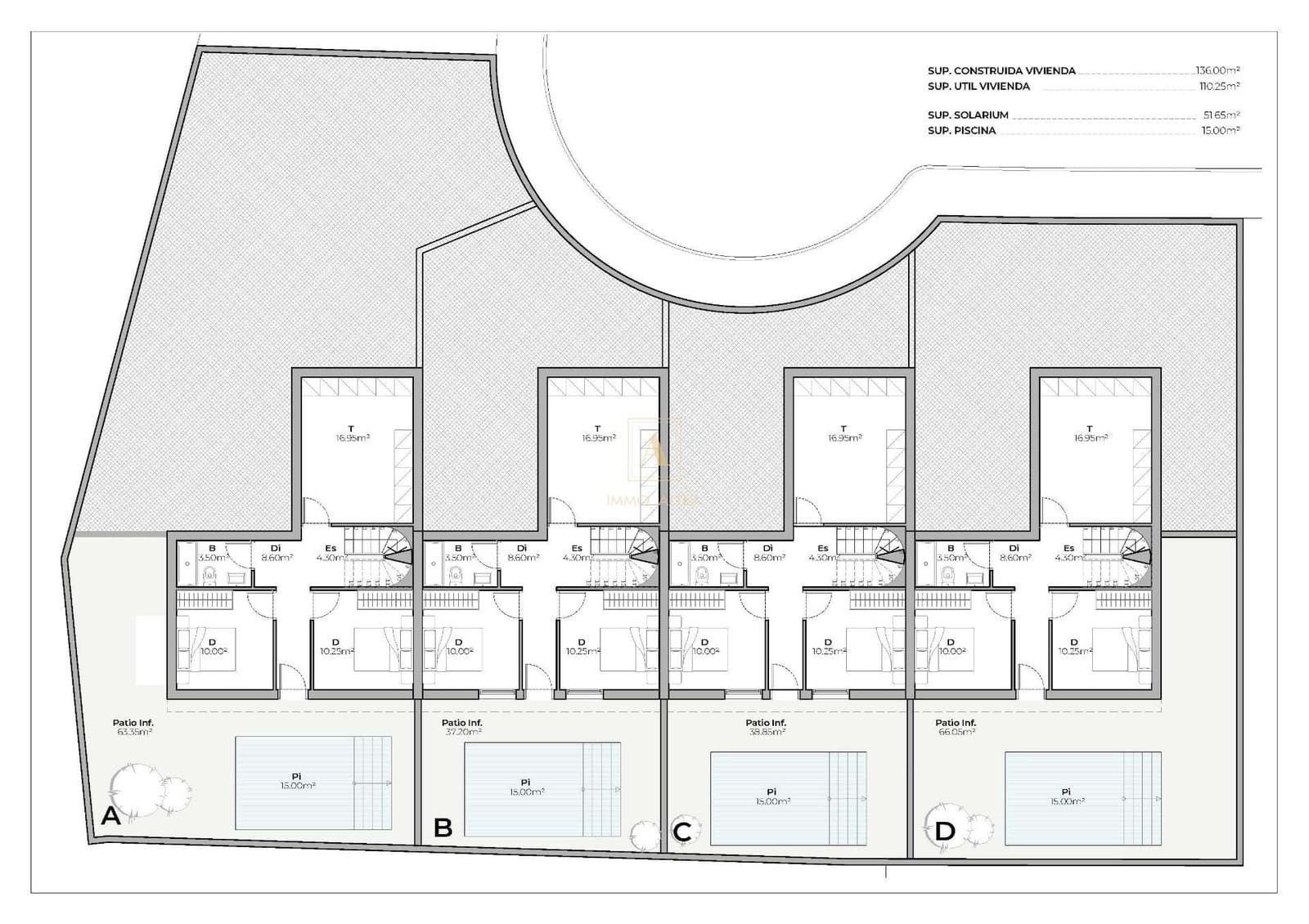 3 slaapkamer Huis te koop in Mazarron met zwembad - € 269.000 (Ref: 9870570)