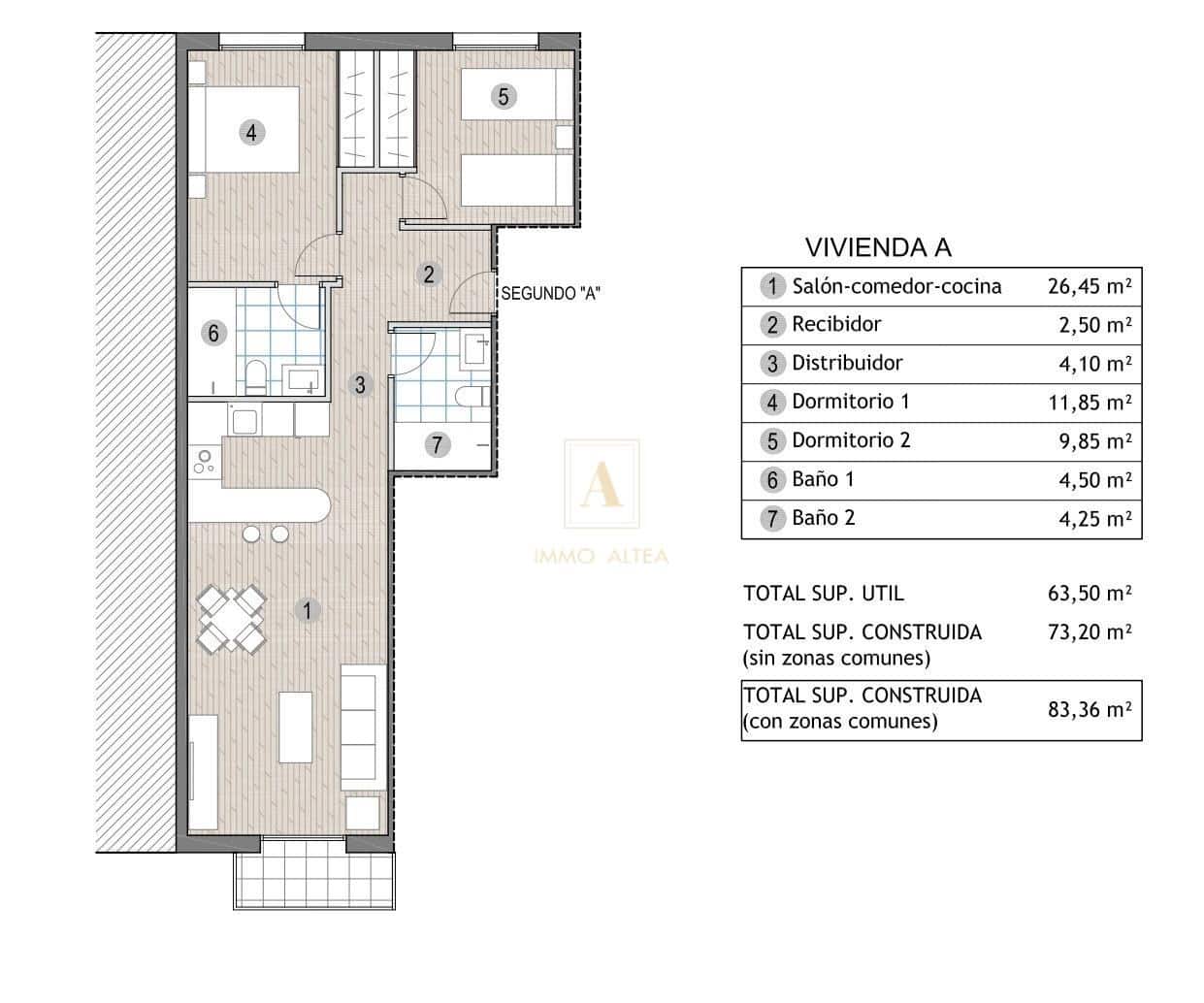 2 soveværelse Penthouse til salg i Puerto de Mazarron - € 215.000 (Ref: 9889714)