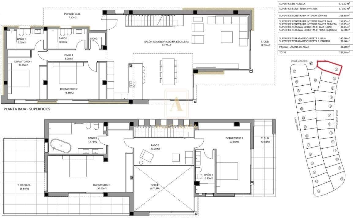 4 soverom Villa til salgs i Finestrat med svømmebasseng - € 2 195 000 (Ref: 9900064)