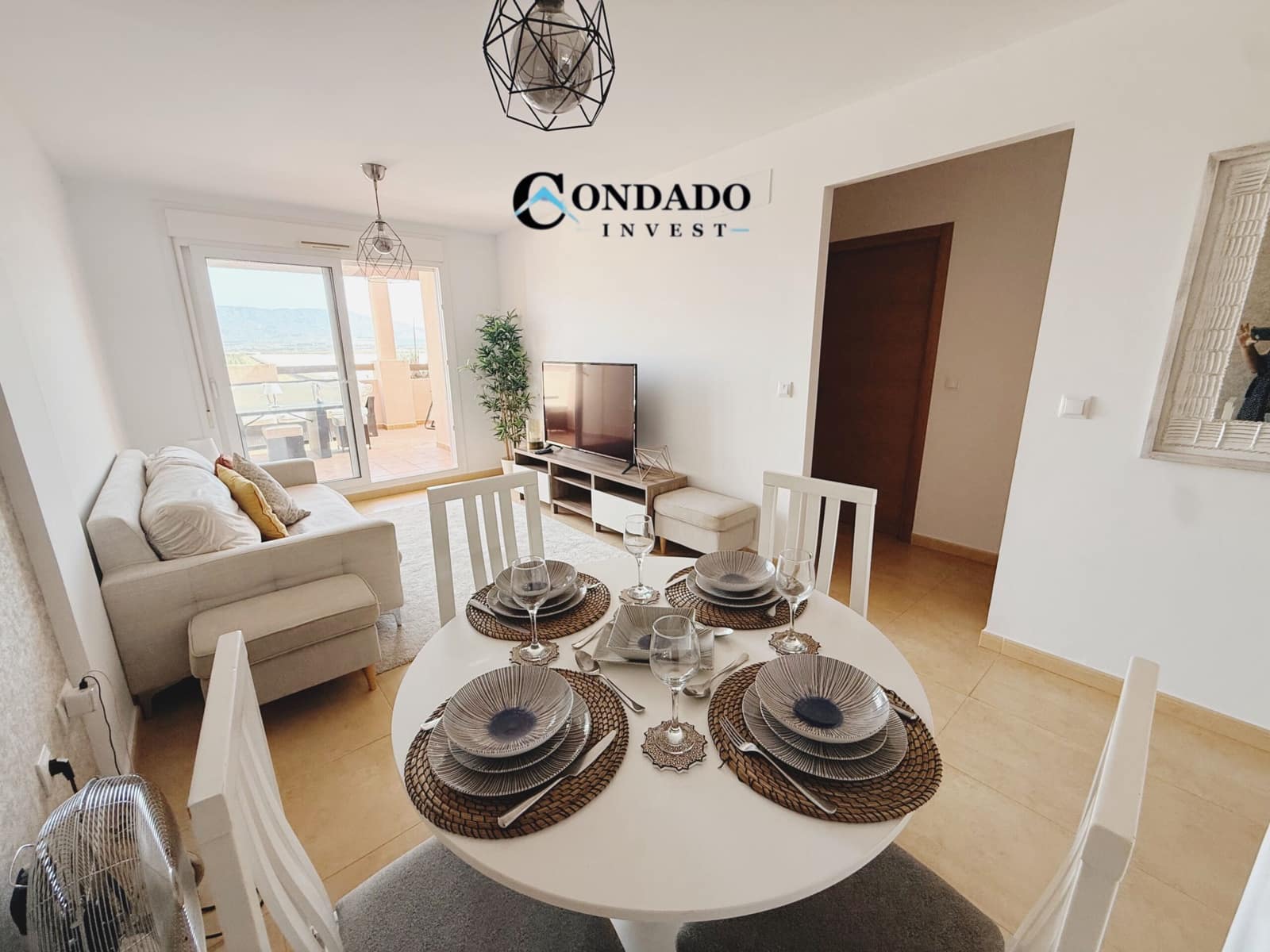 2 quarto Apartamento para venda em Alhama de Murcia com piscina - 120 000 € (Ref: 10042508)