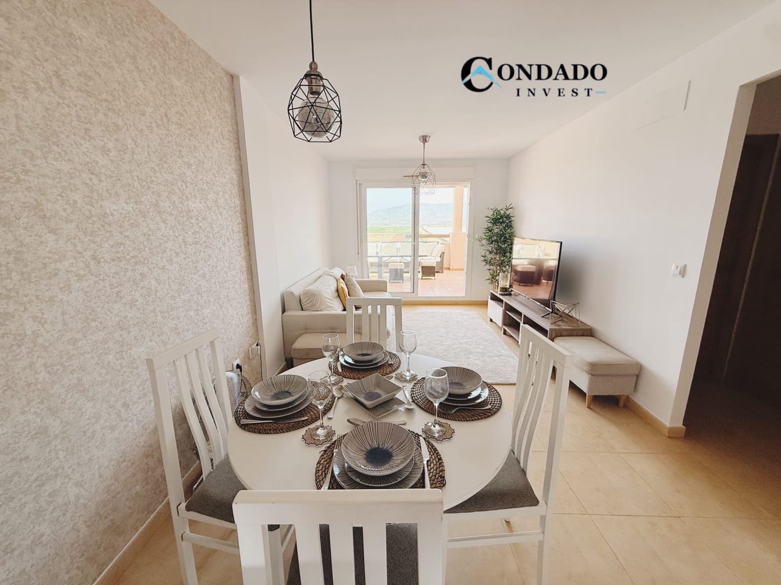 2 quarto Apartamento para venda em Alhama de Murcia com piscina - 120 000 € (Ref: 10042508)