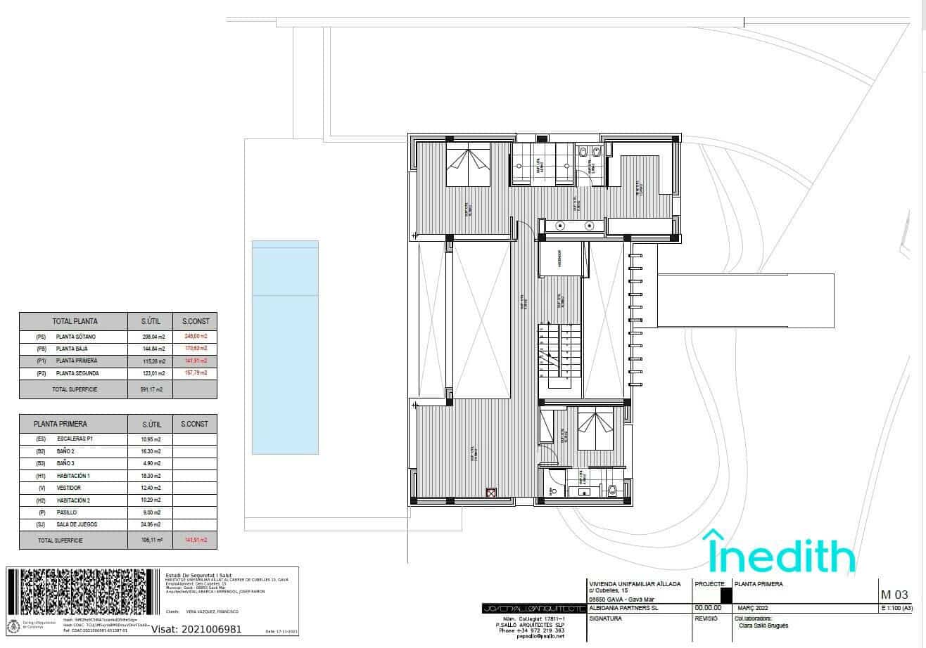 5 sypialnia Willa na sprzedaż w Gava z basenem garażem - 6 000 000 € (Ref: 9128449)
