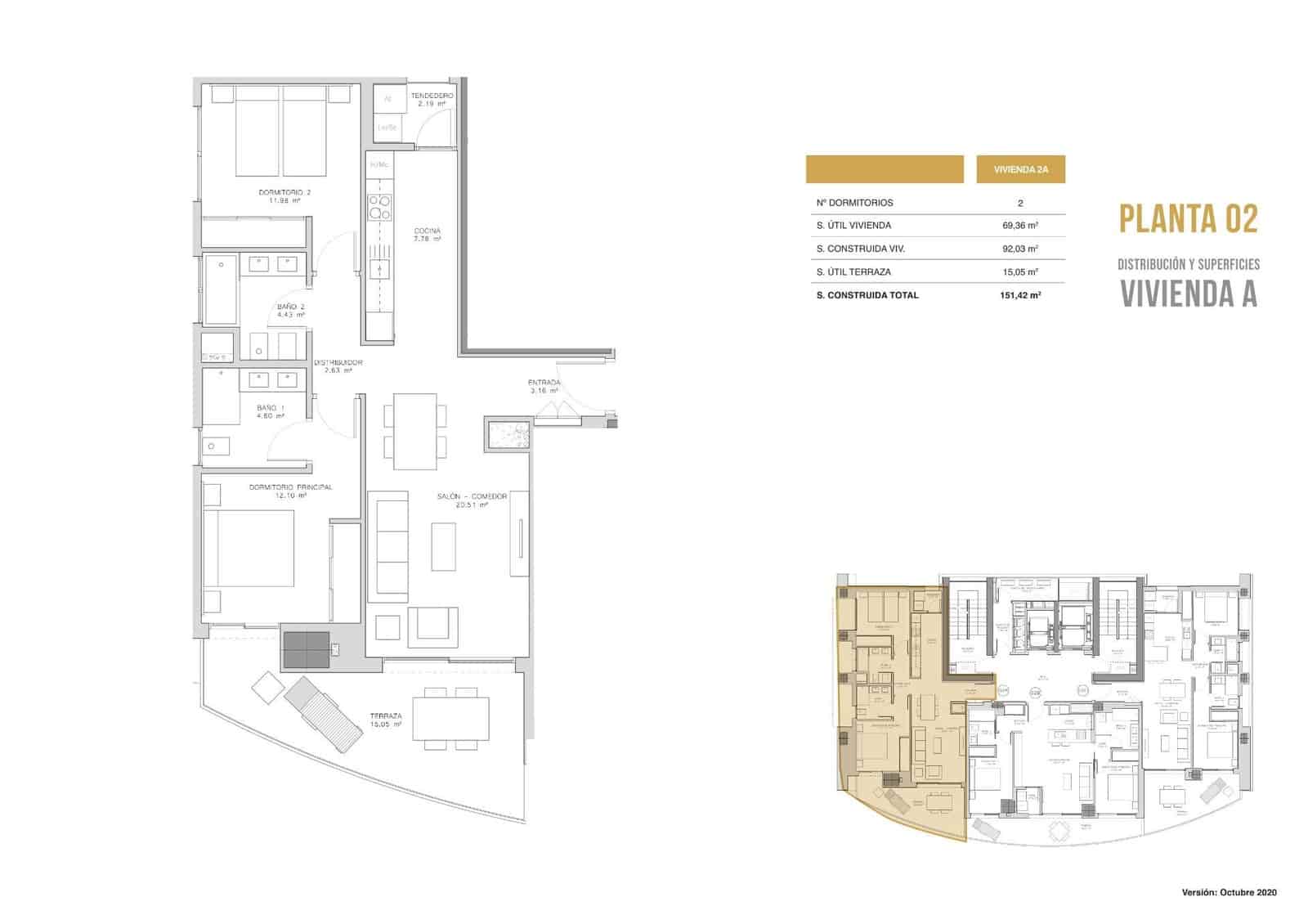 2 soverom Leilighet til salgs i Benidorm med svømmebasseng - € 1 100 000 (Ref: 9128453)