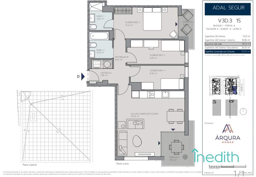 3 soveværelse Lejlighed til salg i Segur de Calafell med swimmingpool garage - € 419.000 (Ref: 9571346)