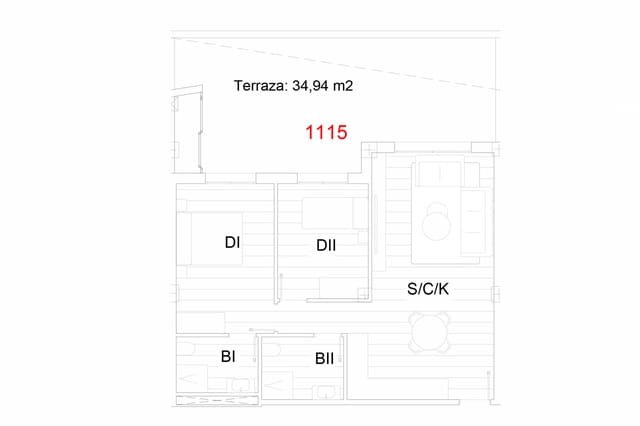 2 soveværelse Lejlighed til salg i San Miguel de Salinas med swimmingpool - € 185.900 (Ref: 8931935)