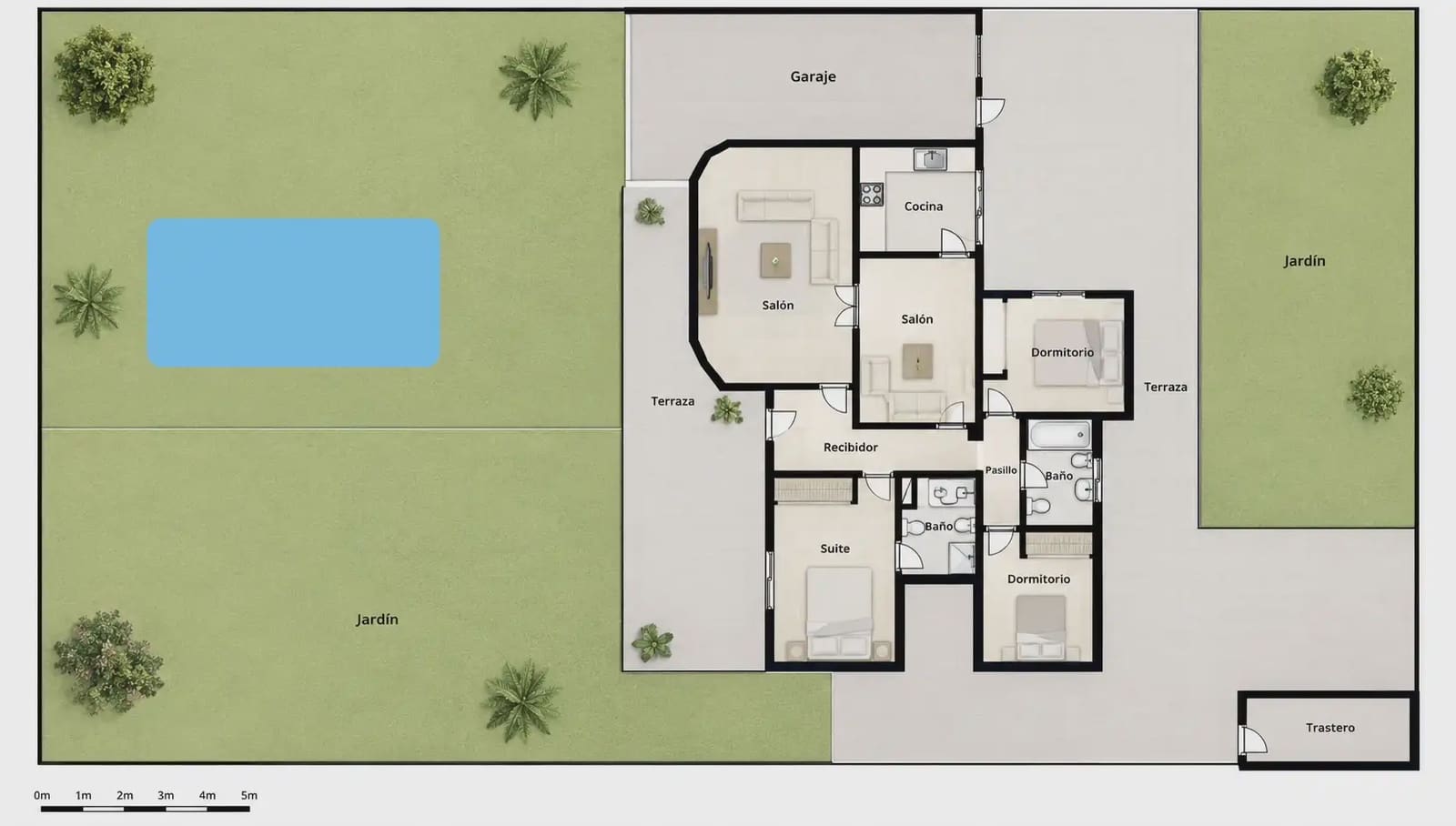 3 sovrum Villa till salu i Roquetas de Mar med pool garage - 550 000 € (Ref: 10148145)
