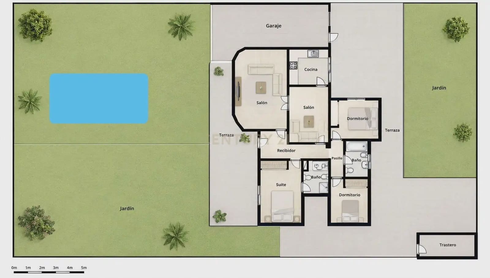 3 sovrum Villa till salu i Roquetas de Mar med pool garage - 550 000 € (Ref: 10148145)