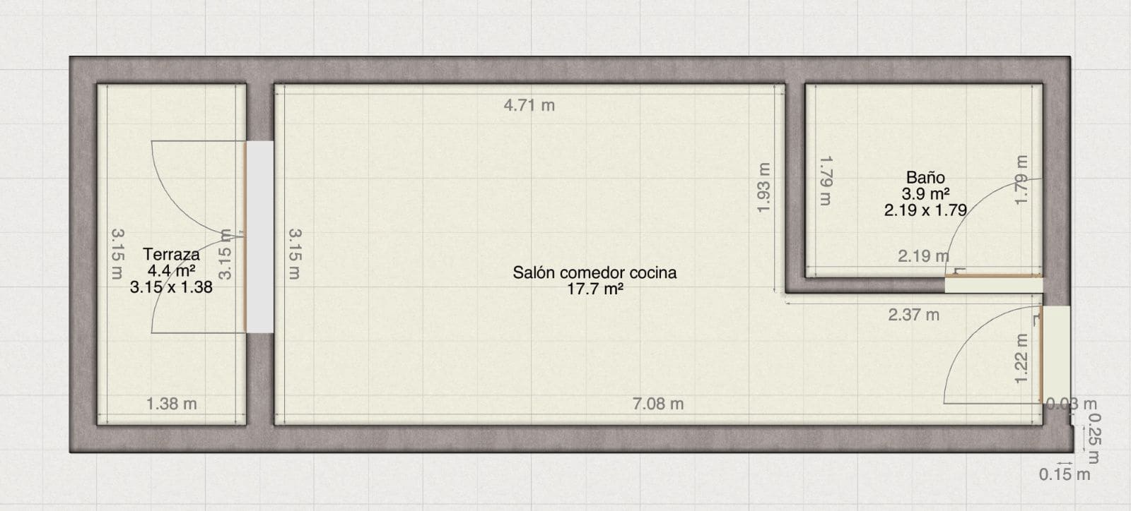 Studio til salgs i El Ejido med svømmebasseng - € 95 000 (Ref: 9296454)
