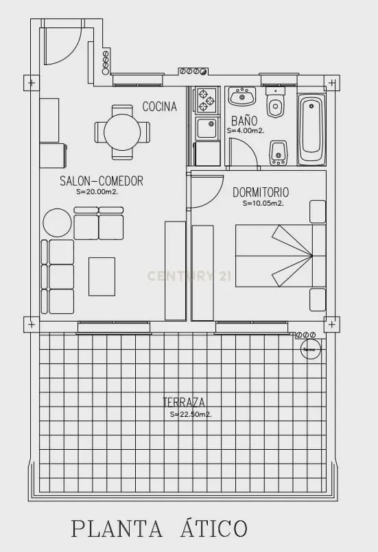 1 soveværelse Penthouse til salg i El Ejido - € 83.800 (Ref: 9569514)