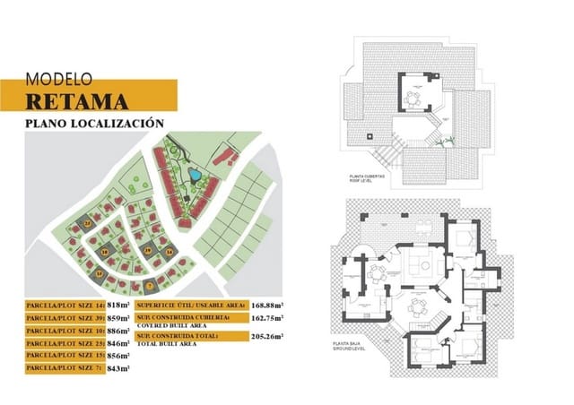 3 soveværelse Villa til salg i Las Palas, Fuente Alamo de Murcia med swimmingpool - € 339.000 (Ref: 7570485)