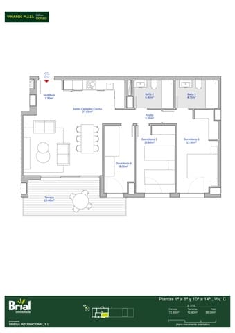 3 sovrum Lägenhet till salu i Vinaròs med garage - 253 900 € (Ref: 8649889)