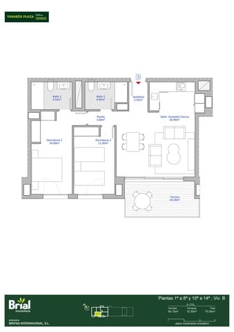 2 sovrum Lägenhet till salu i Vinaròs med pool garage - 273 900 € (Ref: 8649890)