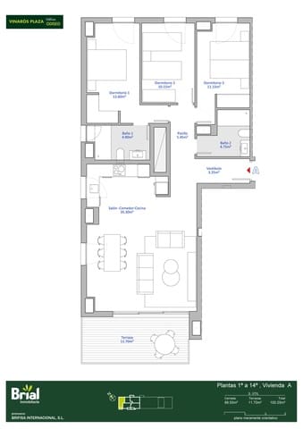 3 sovrum Lägenhet till salu i Vinaròs med pool garage - 276 900 € (Ref: 8649891)