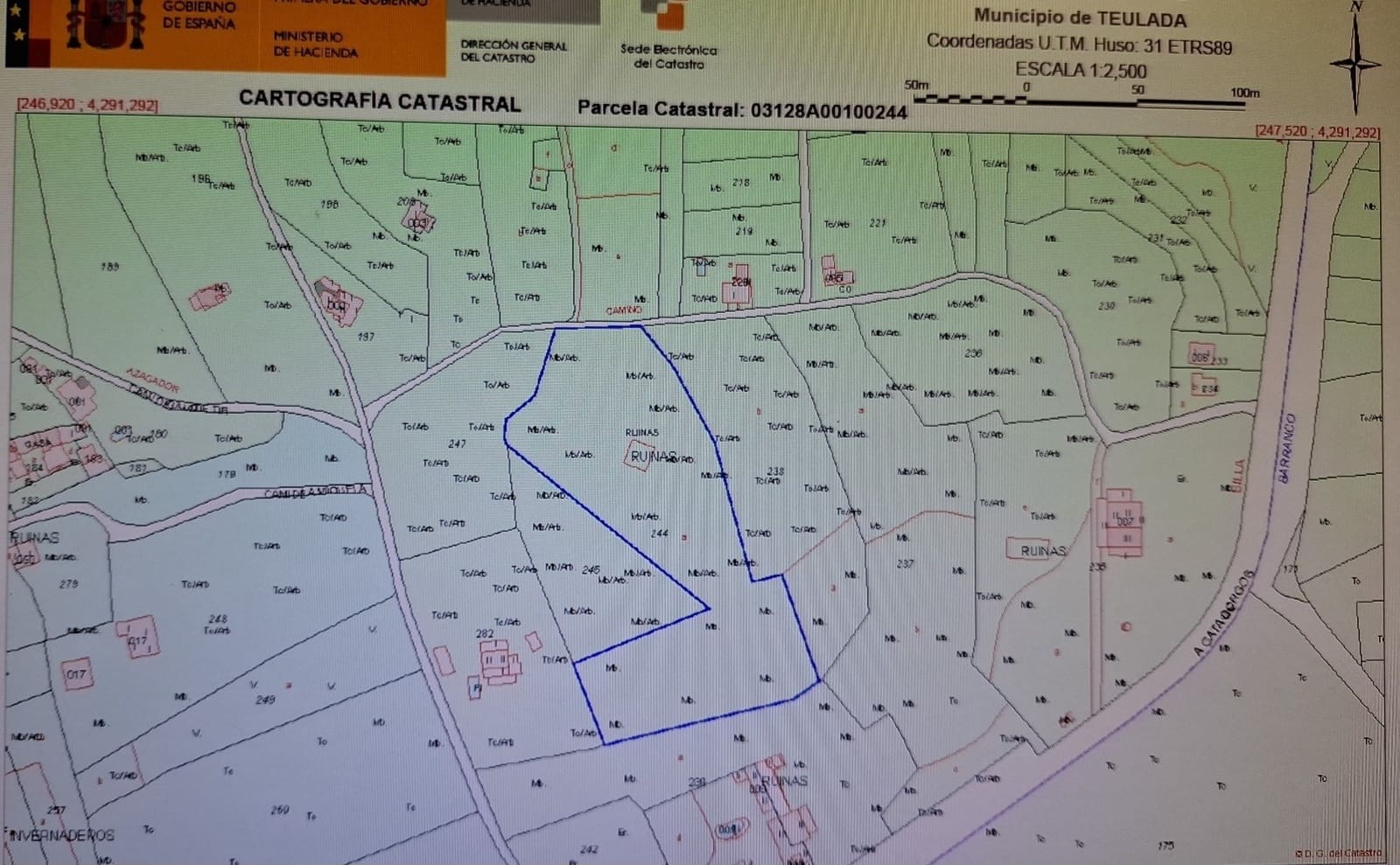 Undeveloped Land for sale in Teulada - € 230,000 (Ref: 8777065)