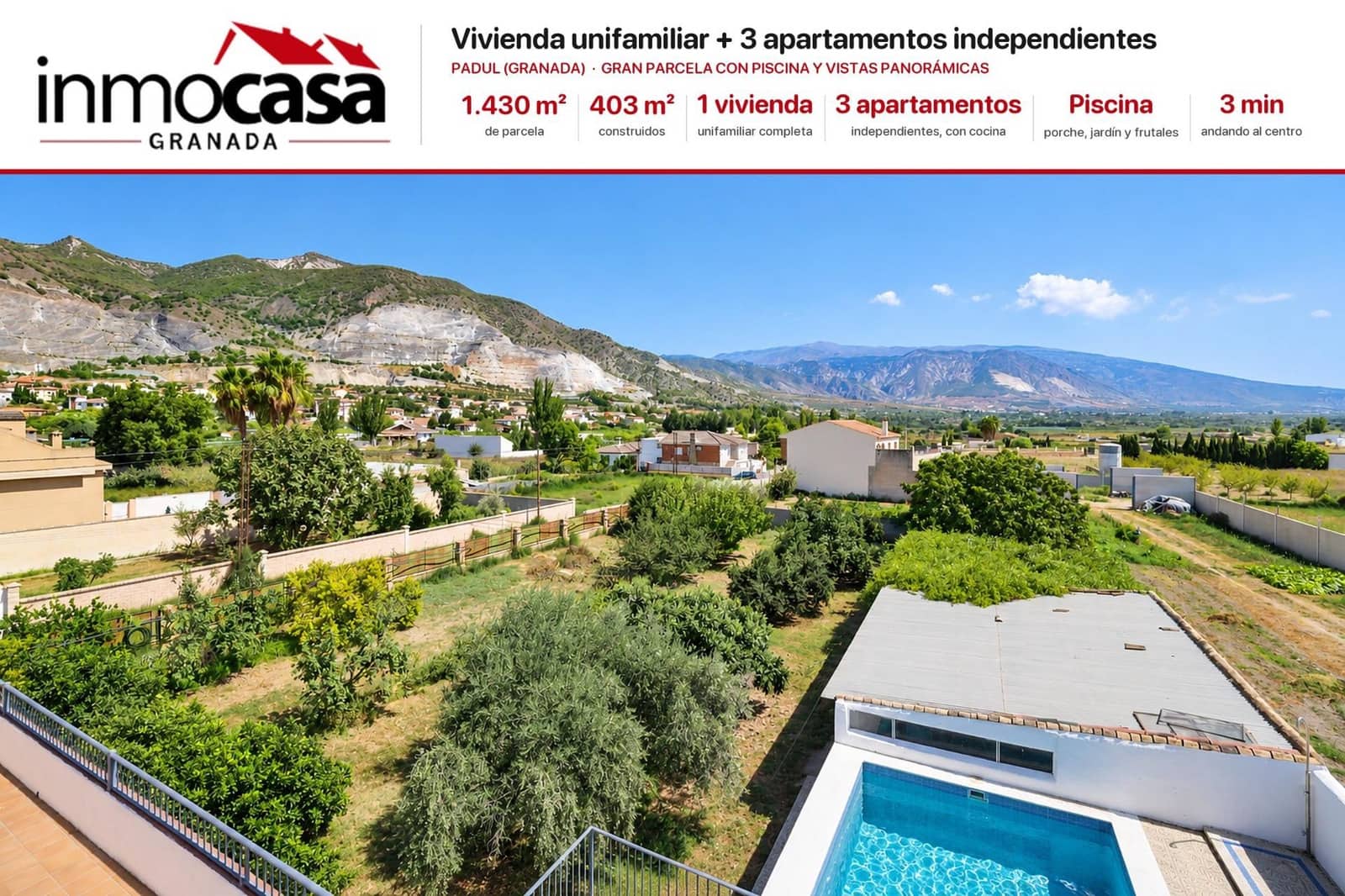 7 bedroom Villa for sale in Padul with pool garage - € 450,000 (Ref: 10115780)
