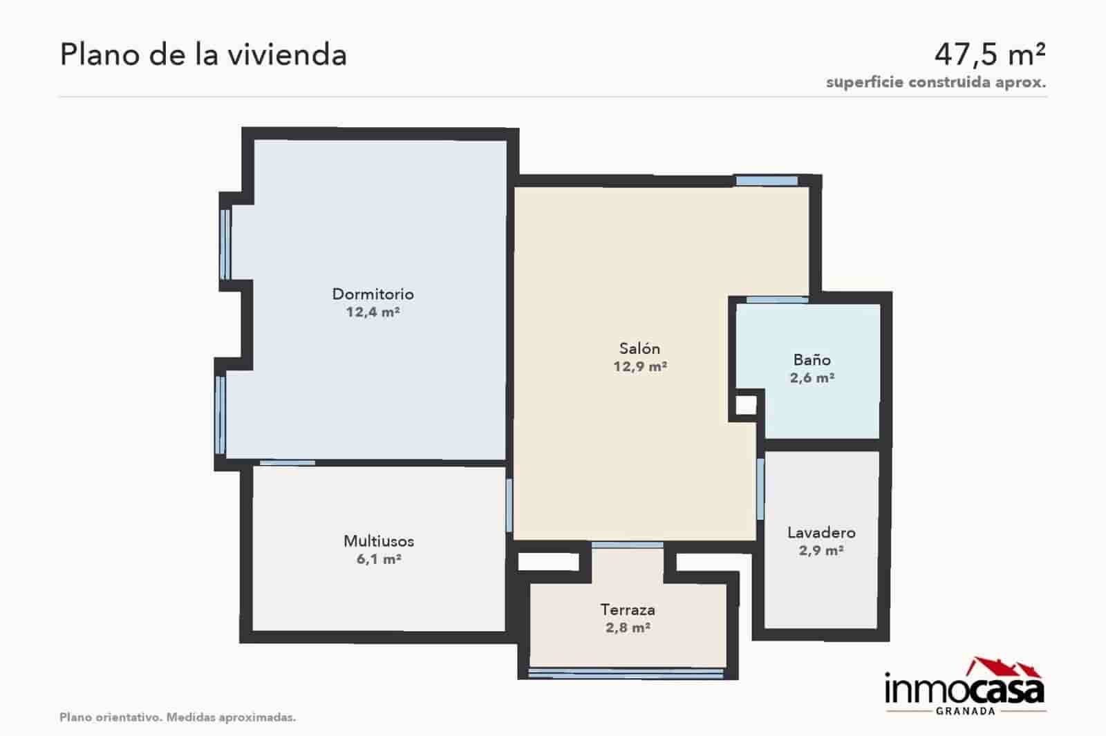 2 quarto Apartamento para venda em Granada cidade - 84 000 € (Ref: 10177349)