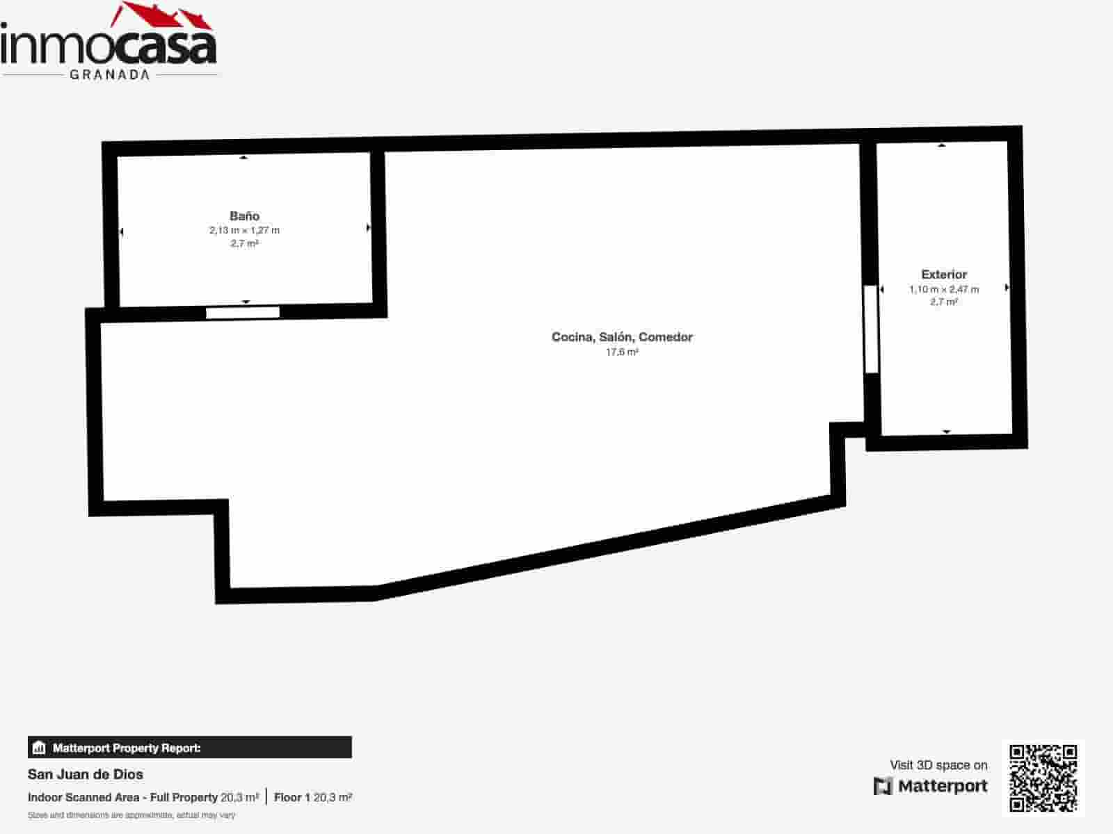 1 makuuhuone Yksiö myytävänä paikassa Granada kaupunki - 133 000 € (Ref: 8202014)
