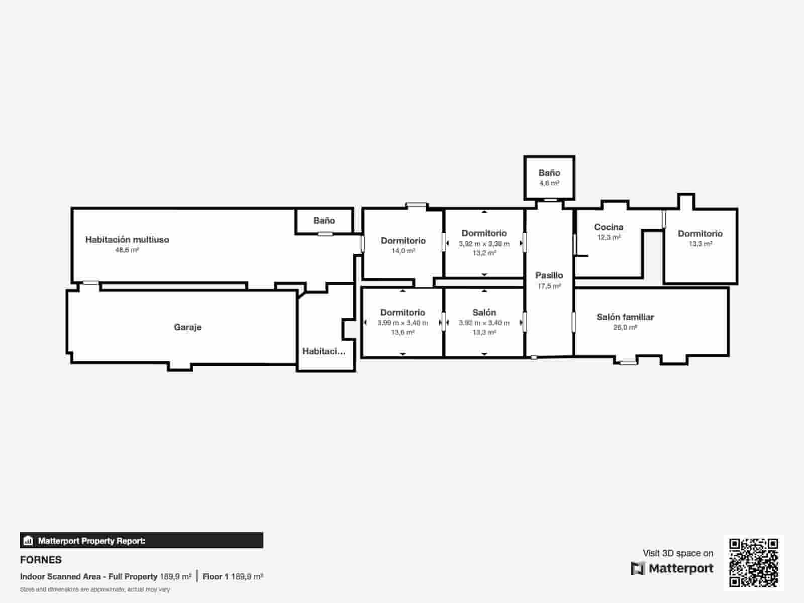 5 soveværelse Lejlighed til salg i Fornes med garage - € 125.000 (Ref: 8781662)